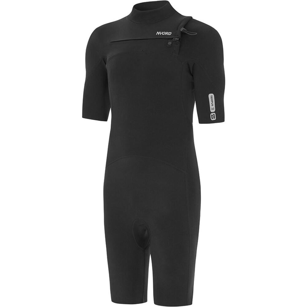 Nyord Men's Tempus 2/2mm Chest Zip Shorty Wetsuit Black Size Large NWT